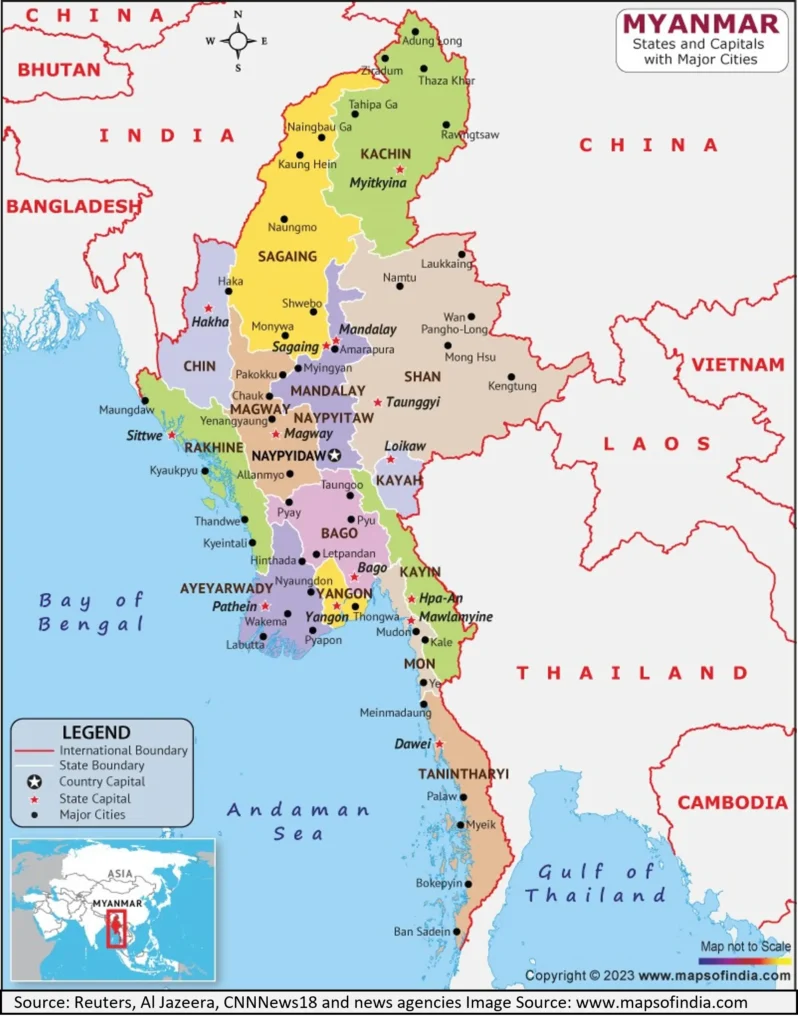 Rebels gain ground in Myanmar - datasurfr