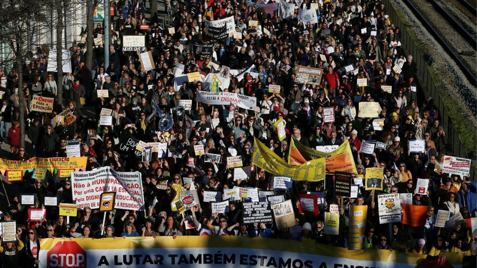 Student Protest in Lisbon