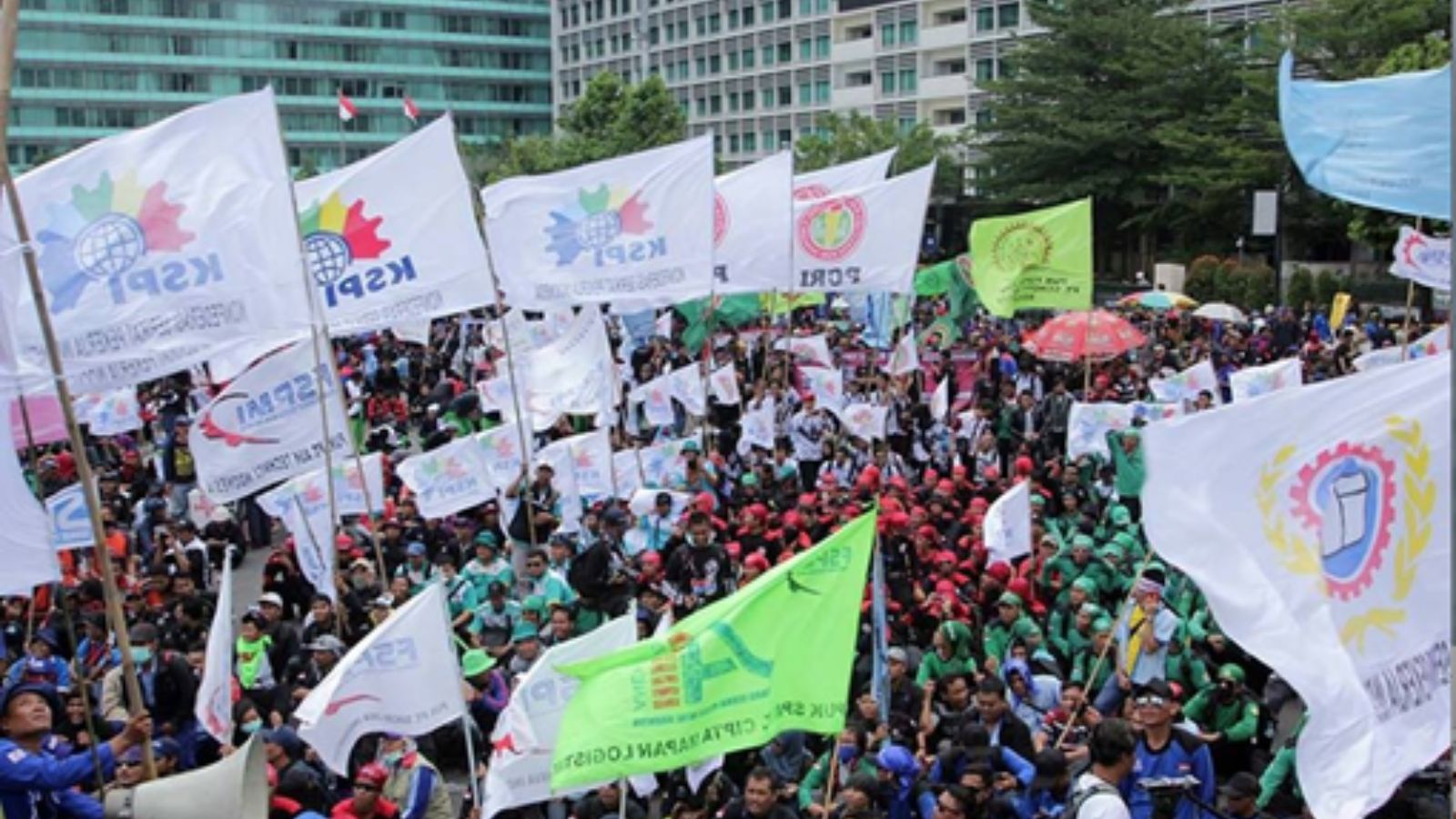 National Strike over Minimum Wage in Indonesia on13 October