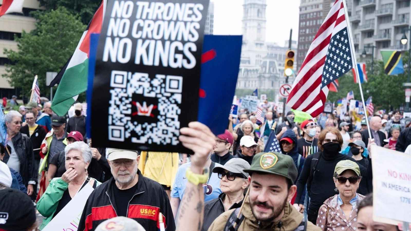 ‘No Kings’ Protest in Chicago on 18 October