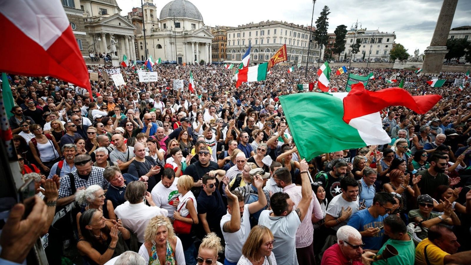 Union Demonstrations in Rome on 25 October