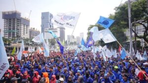 Labour Demonstrations in Indonesia