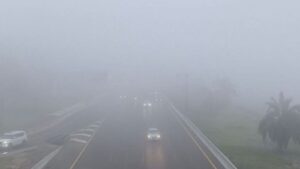 Dense fog in UAE