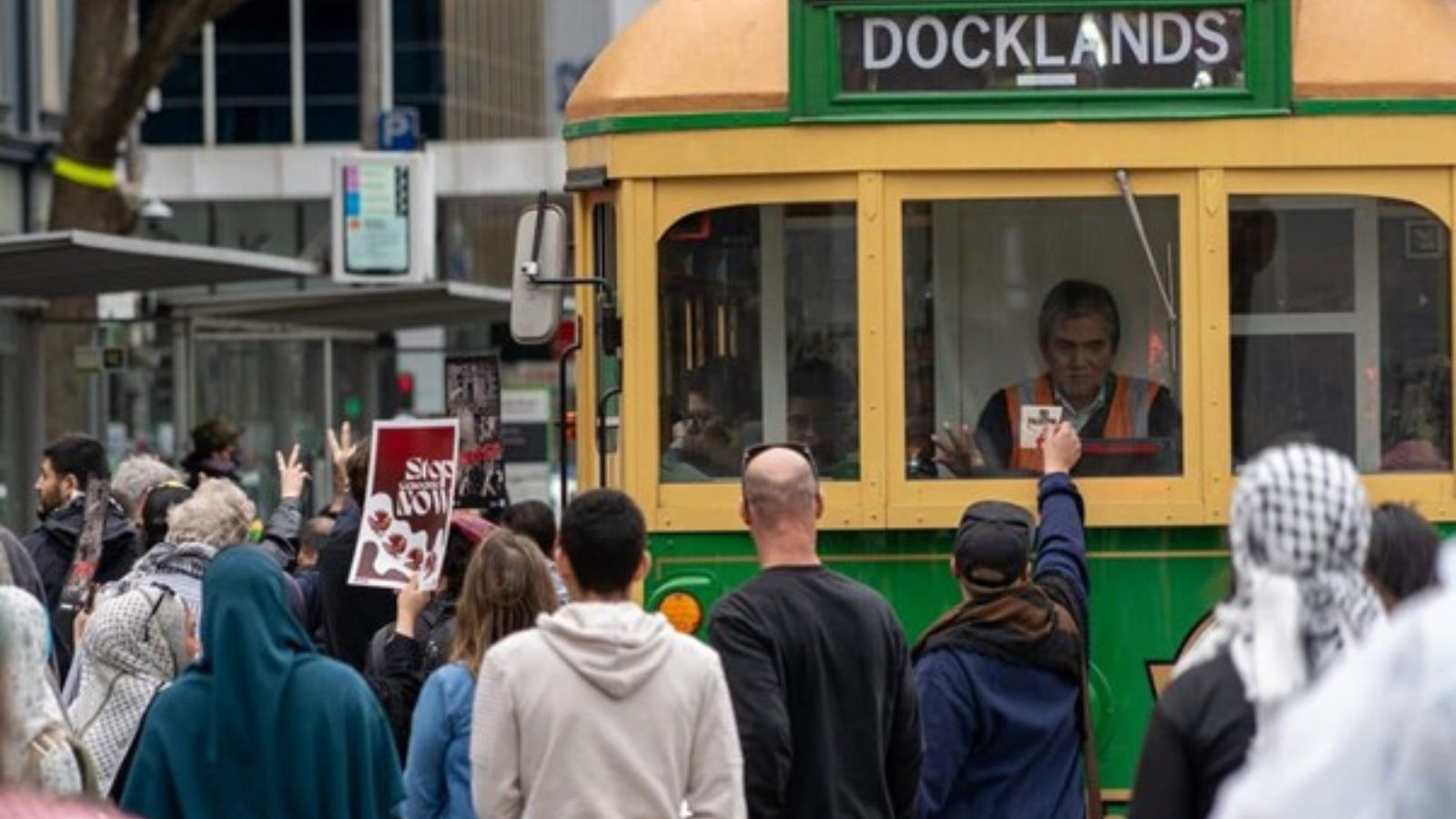 Free Palestine Movement Protest in Melbourne CBD