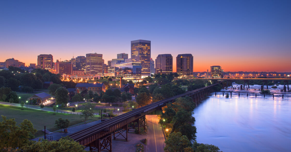 Richmond, Virginia, USA Downtown Skyline