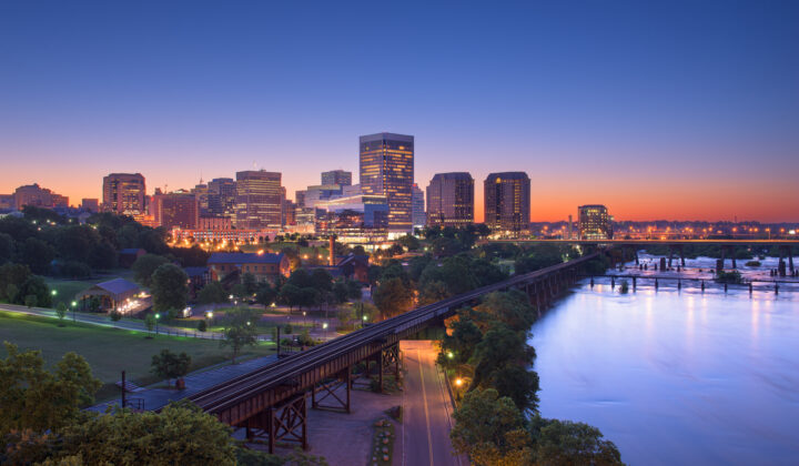 Richmond, Virginia, USA Downtown Skyline