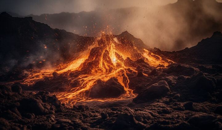 Volcanic eruption